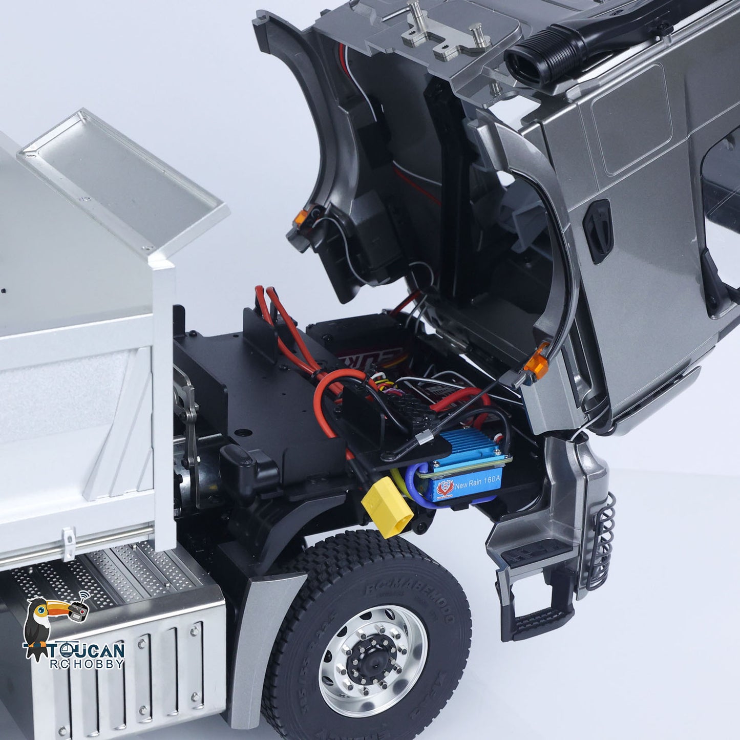 US STOCK 6X6 Metal Chassis 1/14 RC Hydraulic Dumper 2Speed TAMIYA 3348 Radio Controlled Tipper Model Car Differential Axle Light Sound