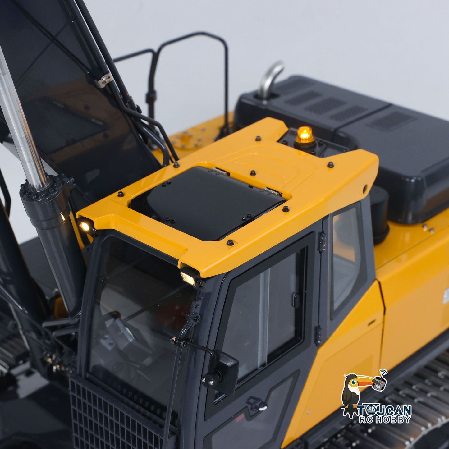 Super Frog 3 Pumps E400 Pro 6CH Valve Thumb Type 1/14 RC Hydraulic Excavator Metal Digger Frsky X14 Radio Sound