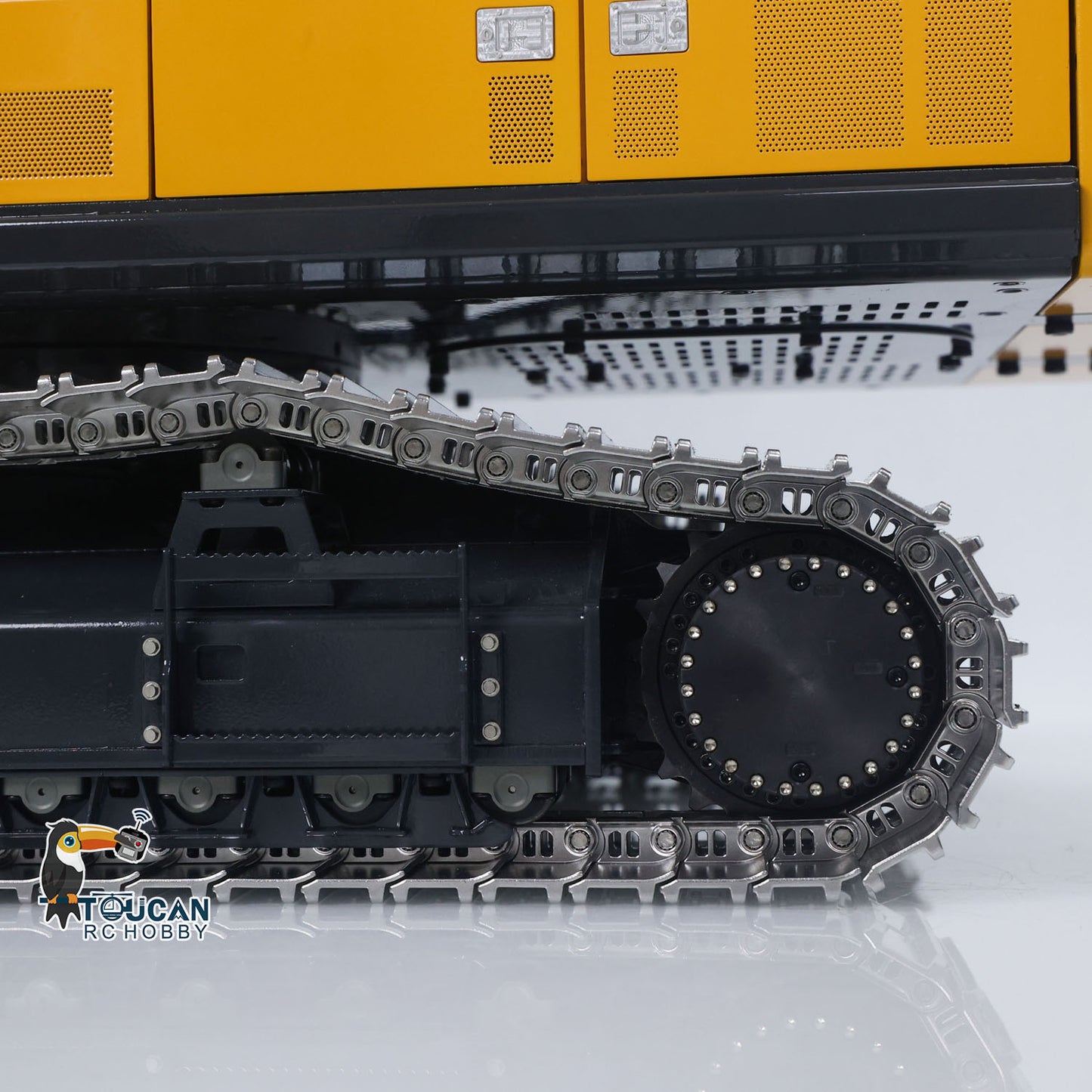 Super Frog 3 Pumps E400 Pro 6CH Valve Thumb Type 1/14 RC Hydraulic Excavator Metal Digger Frsky X14 Radio Sound