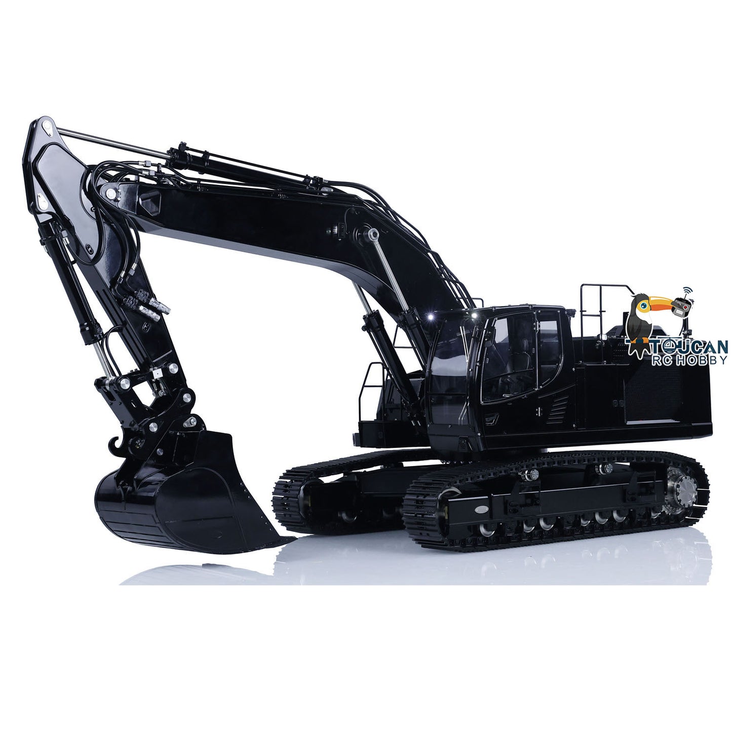 LESU 1/14 Aoue Metal Painted Assembled LR945 Hydraulic RC Excavator Digger B0016 With Quick Connector Coupler