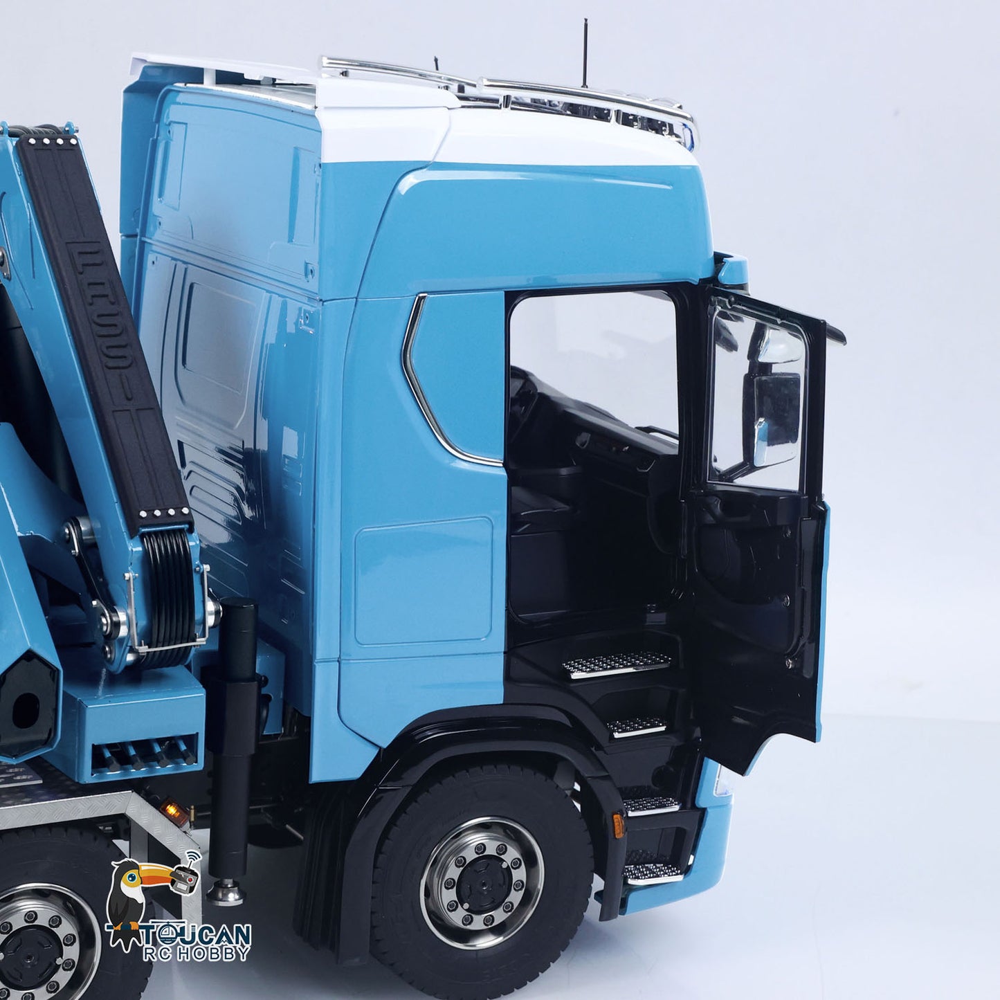 SA770S 1/14 RC Camion à benne basculante à grue hydraulique 10X10 Voiture à benne basculante complète radiocommandée