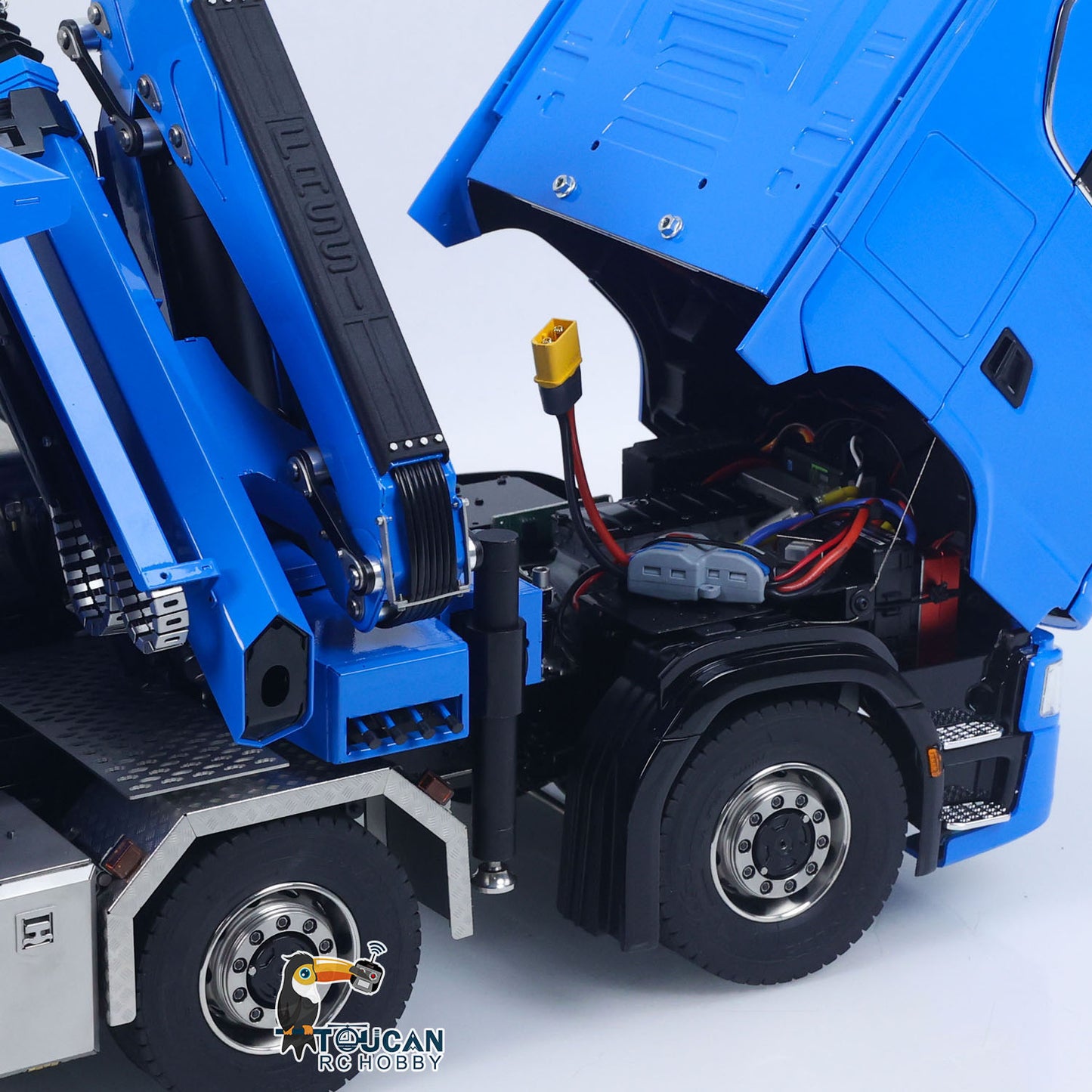 SA770S 1/14 RC Camion à benne basculante à grue hydraulique 10X10 Voiture à benne basculante complète radiocommandée