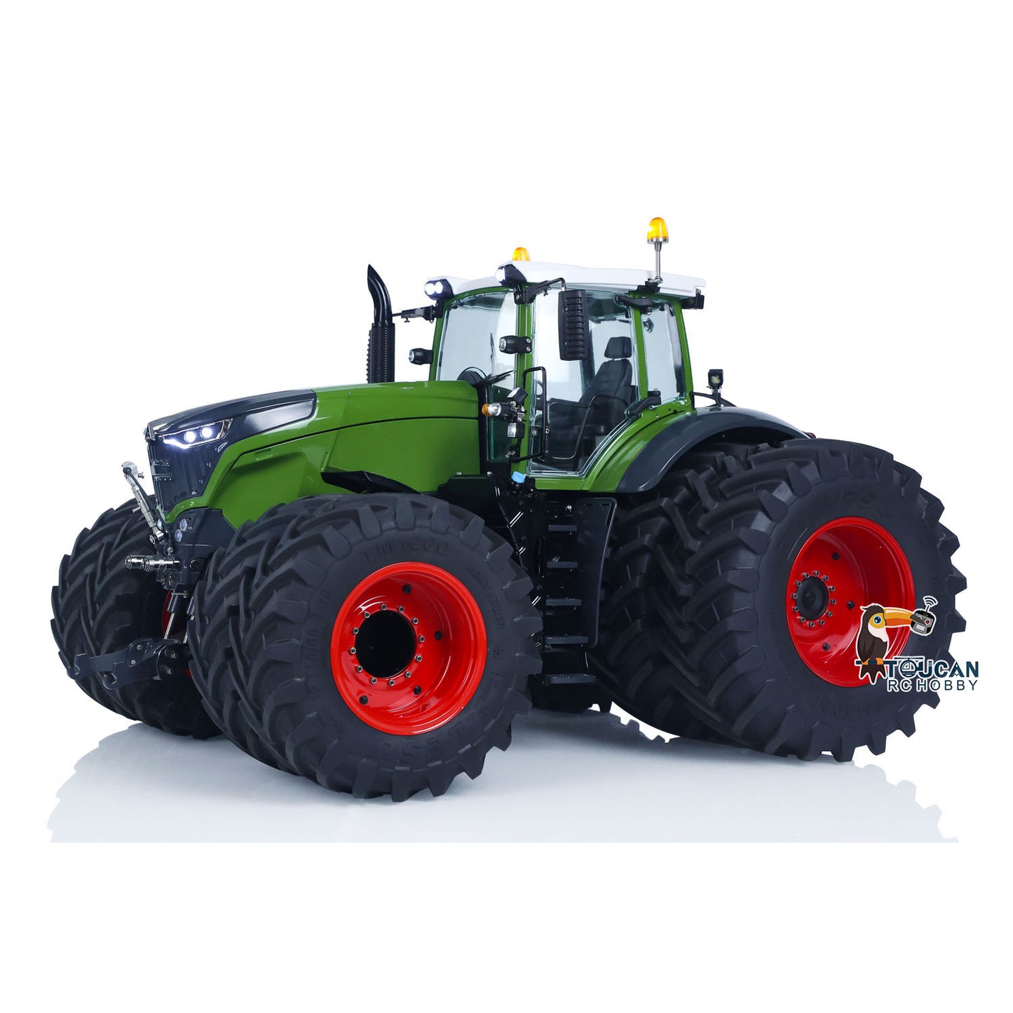 Double Wheeled LESU AOUE 1050 4x4 1/14 Metal Hydraulic RC Tractor Car Light Smoking Simulation Sound Radio Controlled Farm Truck