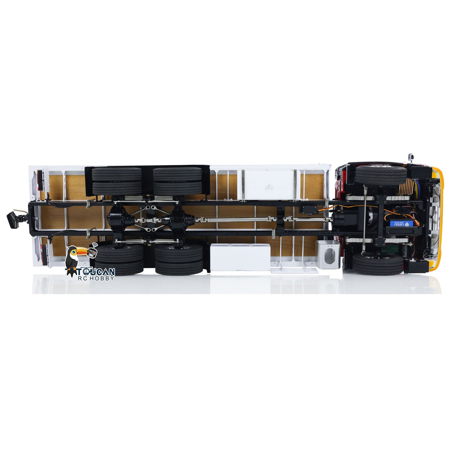 LESU 6x4 1/14 RC Timber Truck RTR Flatbed Lorry Trailer Car