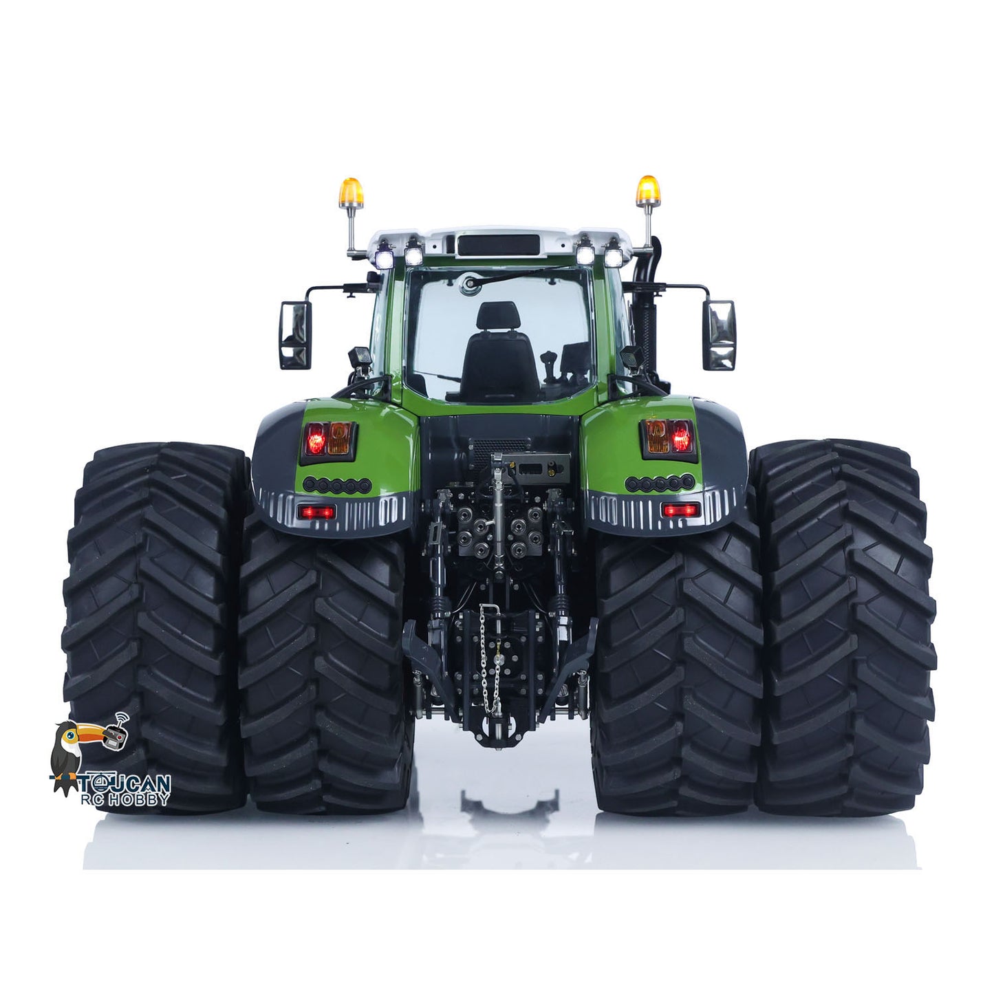 Double Wheeled LESU AOUE 1050 4x4 1/14 Metal Hydraulic RC Tractor Car Light Smoking Simulation Sound Radio Controlled Farm Truck
