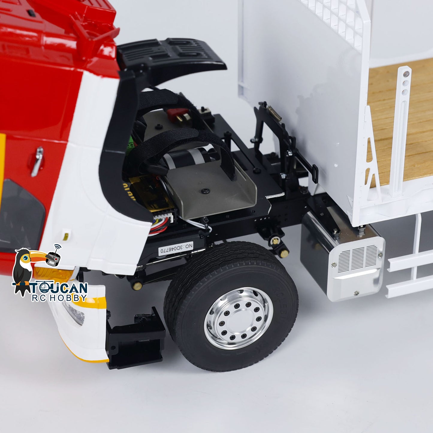 LESU 6x4 1/14 RC Camion forestier RTR Camion à plateau Remorque Voiture