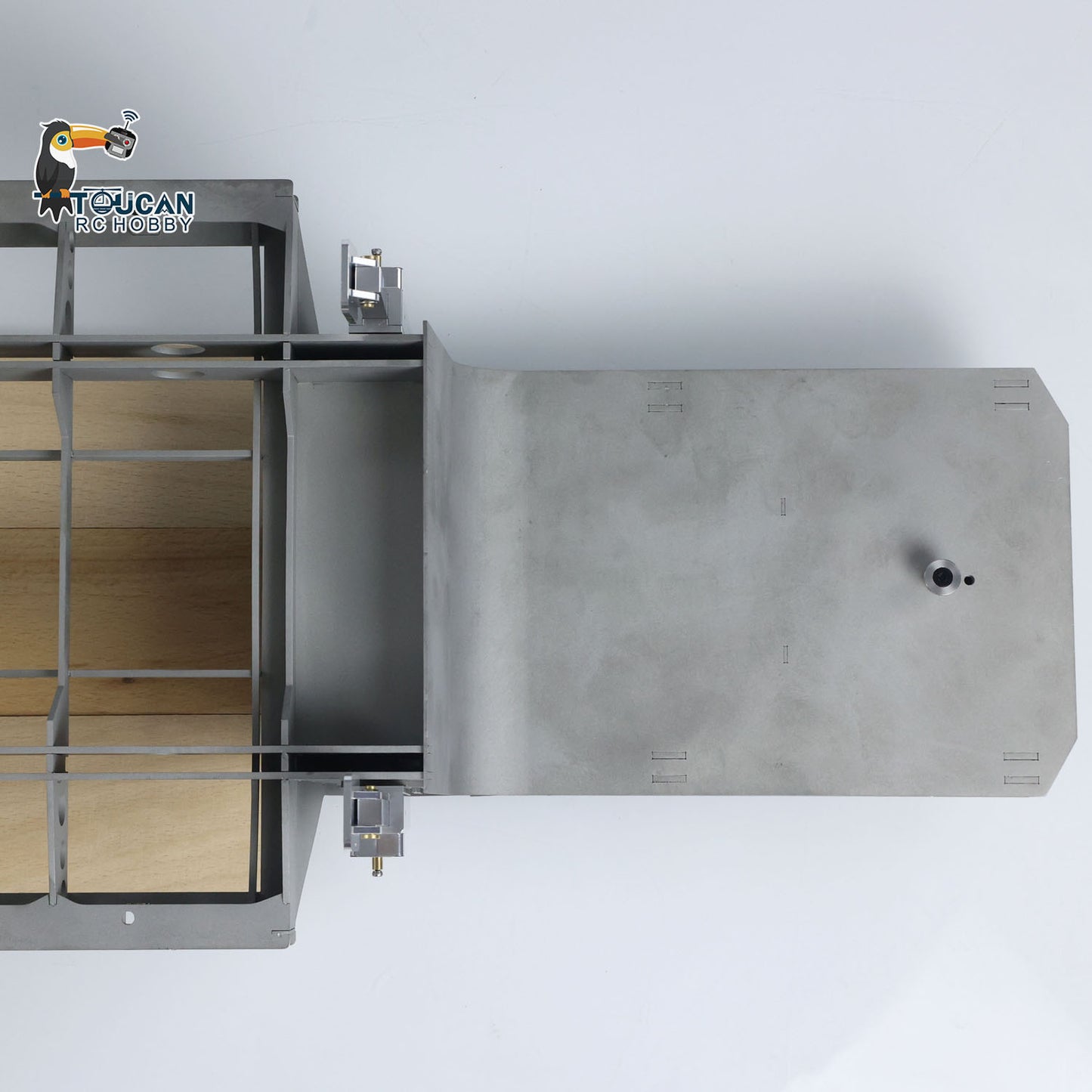 LESU 872MM Metal Wood 4Axles Trailer for 1/14 RC TAMIYA Tractor Truck DIY Model