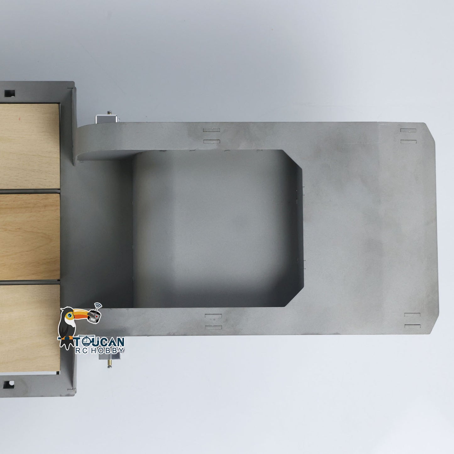 LESU 872MM Metal Wood 4Axles Trailer for 1/14 RC TAMIYA Tractor Truck DIY Model