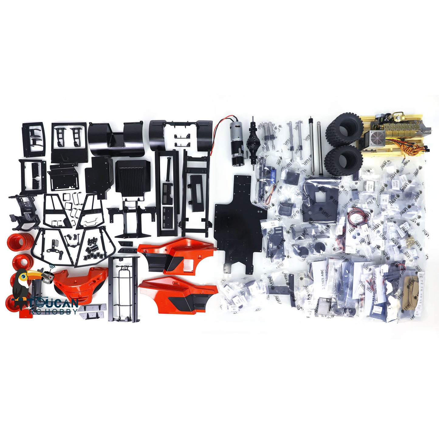 LESU 1/14 Aoue LD160S RC Unassembled Metal Hydraulic Forklift A0014