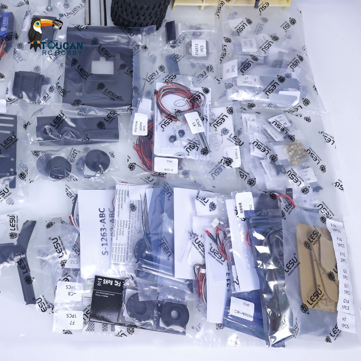 LESU 1/14 Aoue LD160S RC Unassembled Metal Hydraulic Forklift A0014