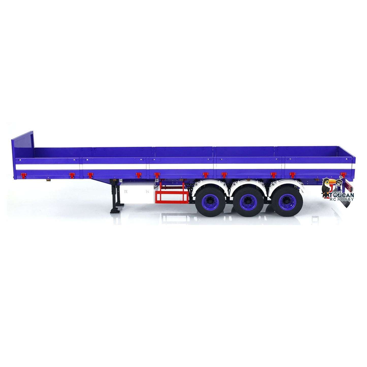 IN STOCK 3 Axles 1/14 Metal Semi Trailer
