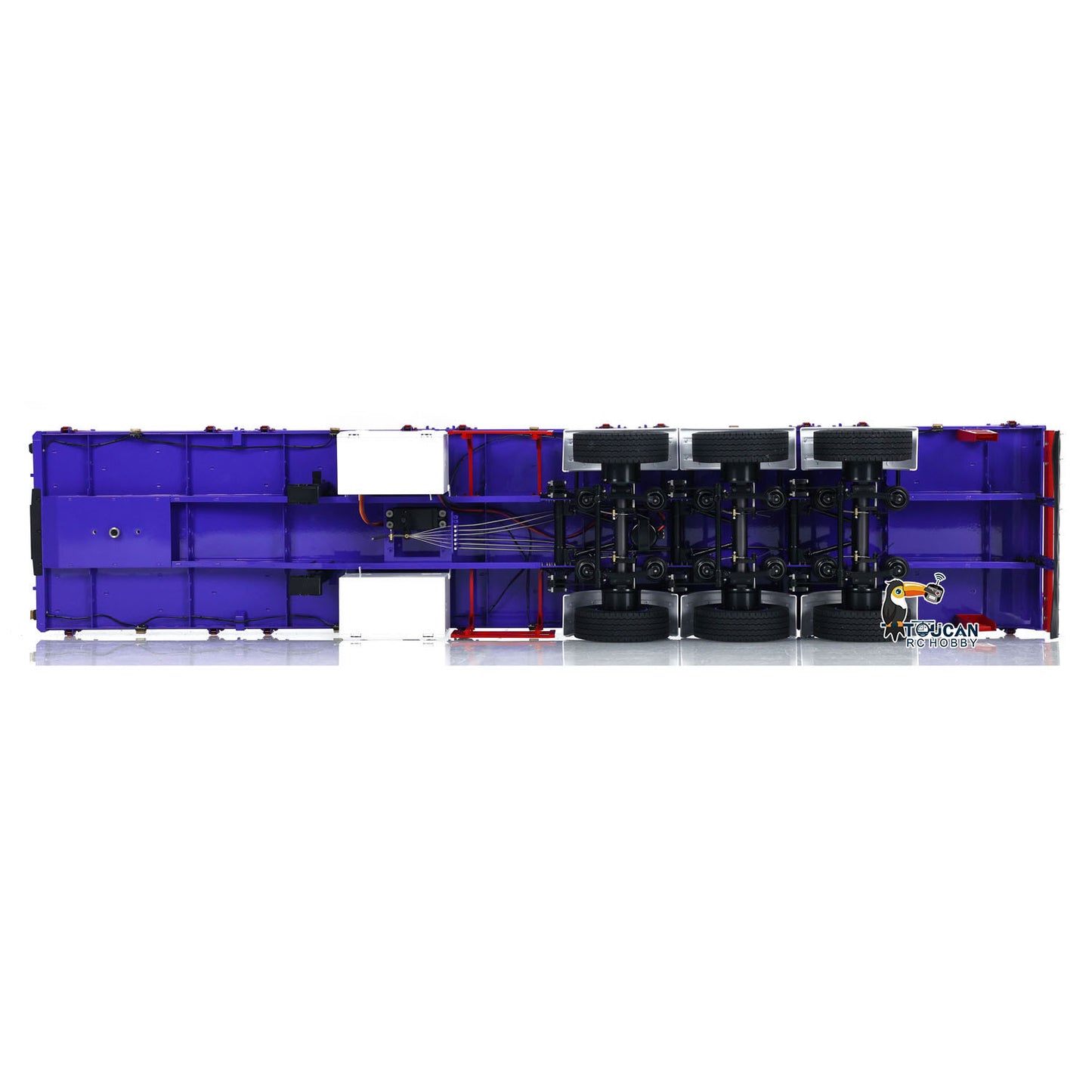 IN STOCK 3 Axles 1/14 Metal Semi Trailer