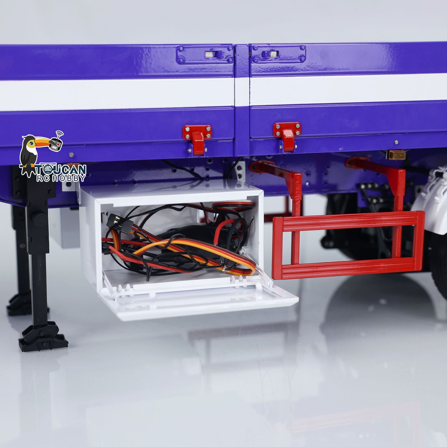 IN STOCK 3 Axles 1/14 Metal Semi Trailer