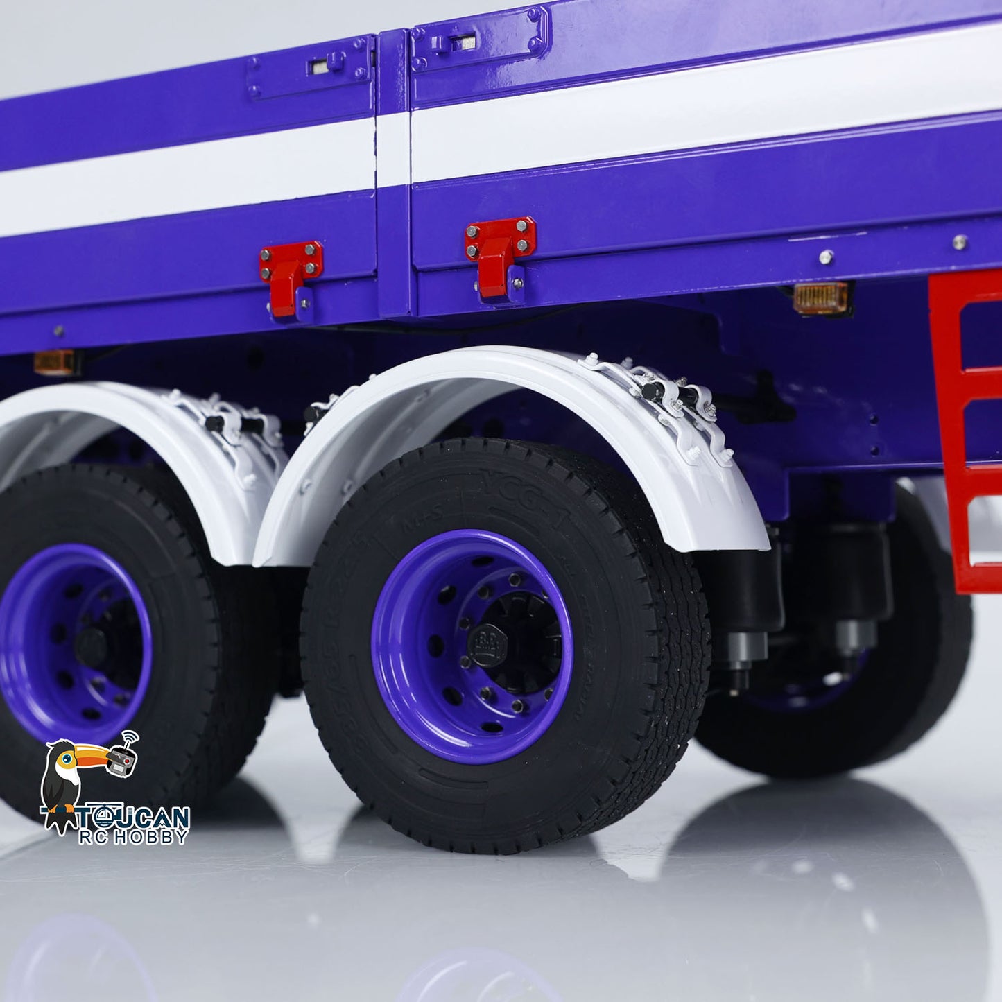 IN STOCK 3 Axles 1/14 Metal Semi Trailer