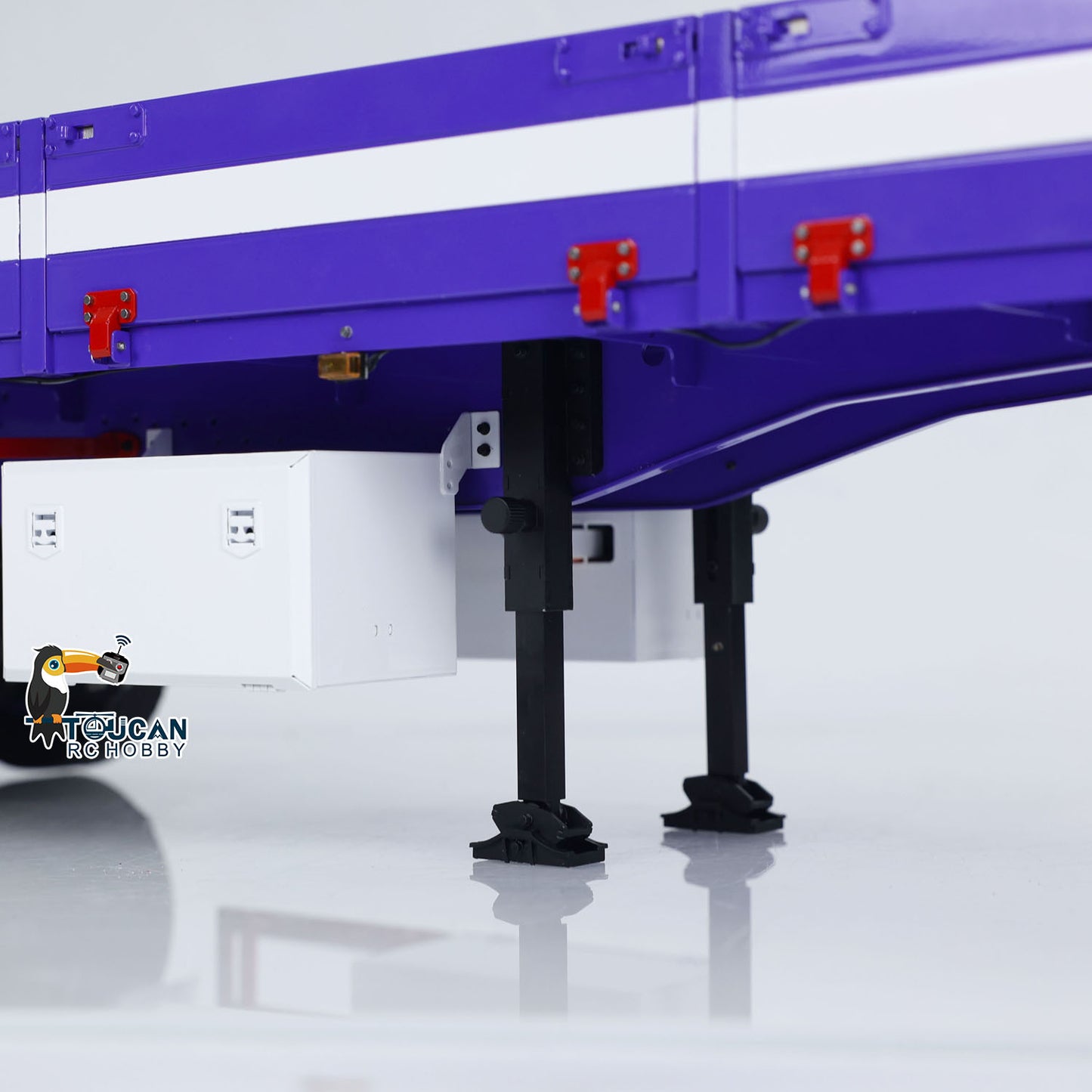 IN STOCK 3 Axles 1/14 Metal Semi Trailer