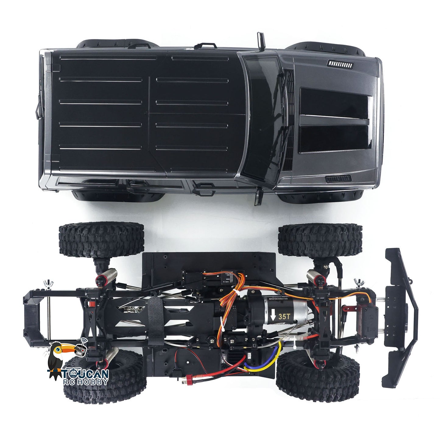 Radiocommande 1/10 Crawler 4WD 8509 Puissant Peint