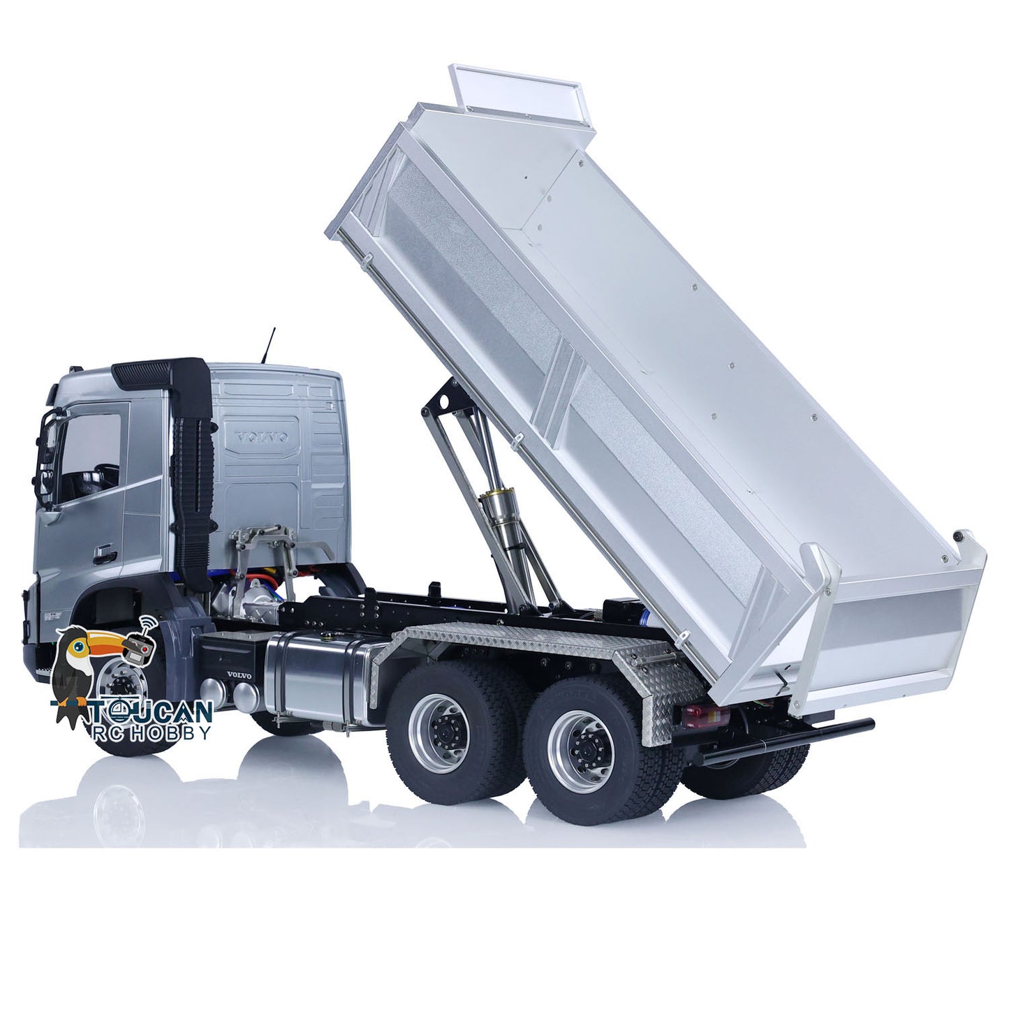 Camion à benne basculante hydraulique RTR RC Double E 1/14 6x6 E115 Volvo FMX