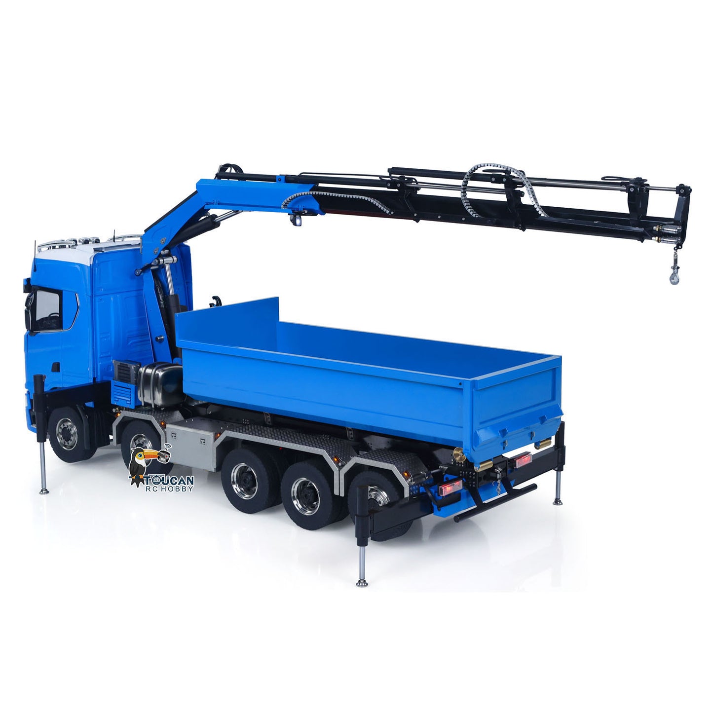 SA770S 1/14 RC Hydraulic Crane Dump Truck 10X10 Radio Controlled Full Dumper Car