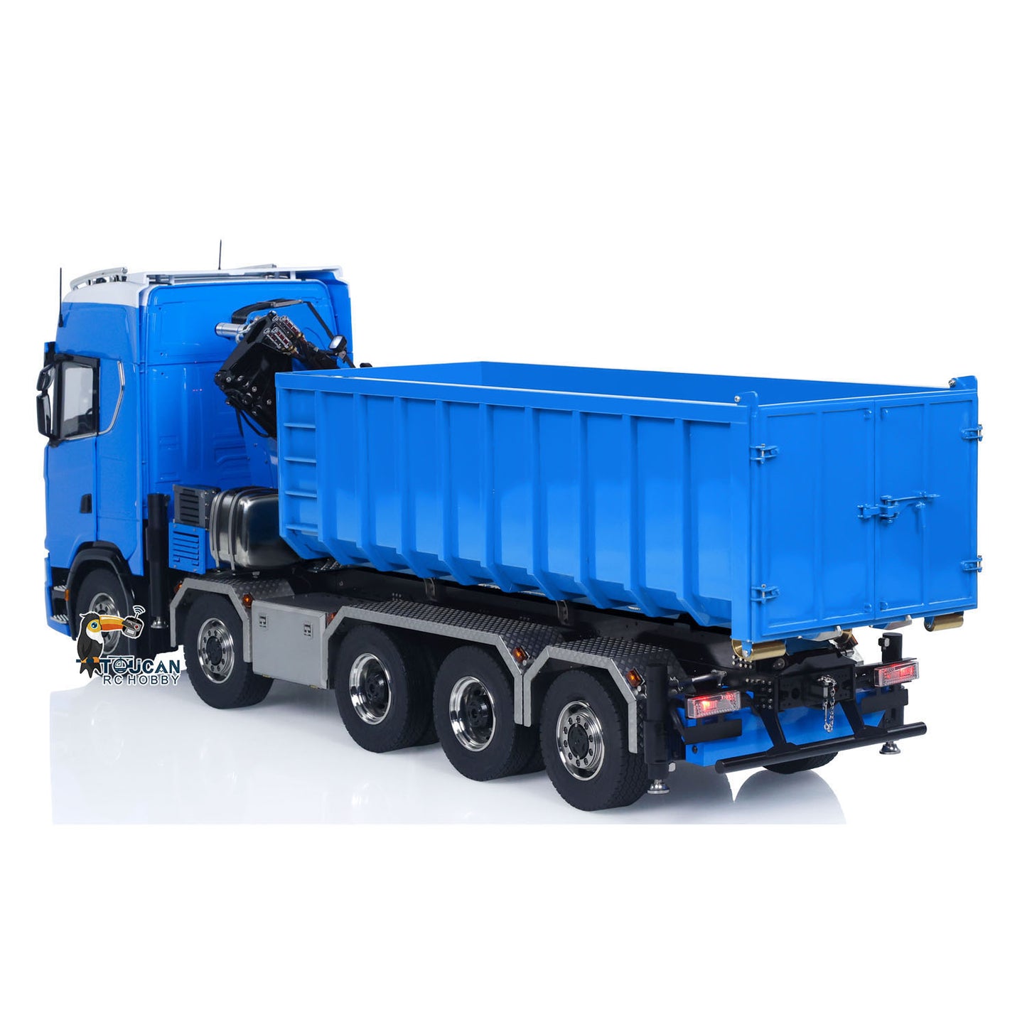 10x10 Metal Chassis 1:14 Hydraulic Crane RC Dumper 770S RTR Full Dump Truck Car