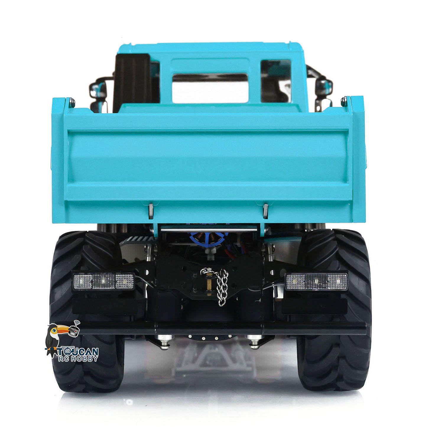 Camion à benne basculante hydraulique télécommandé 4x4 à l'échelle 1:14 avec lame à neige