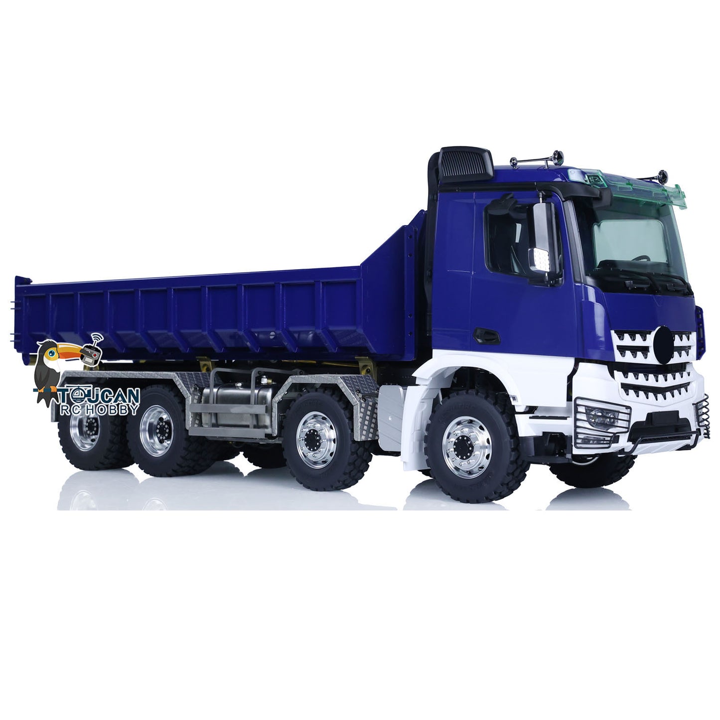 LESU 1/14 Camion à benne basculante RC en métal 8x8 Roll On/Off RTR Full-dump K3363