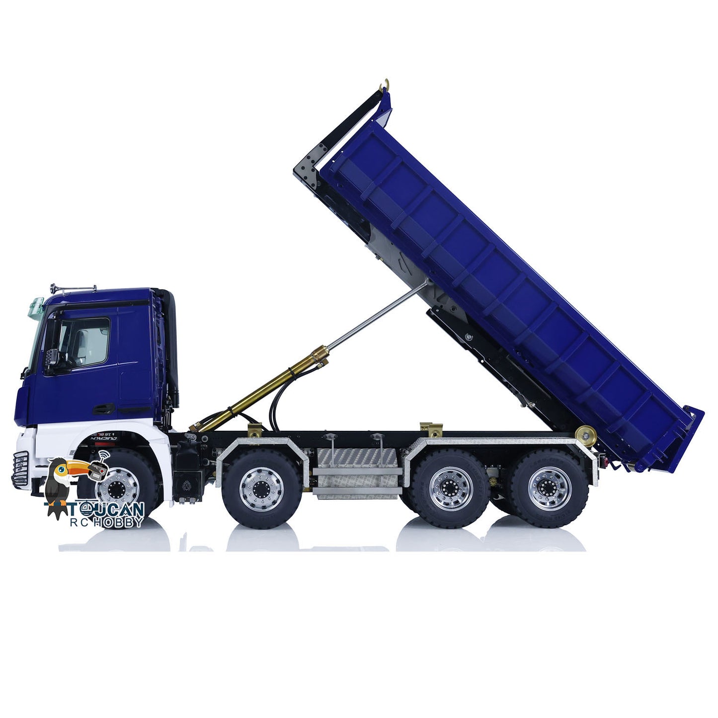 LESU 1/14 Camion à benne basculante RC en métal 8x8 Roll On/Off RTR Full-dump K3363
