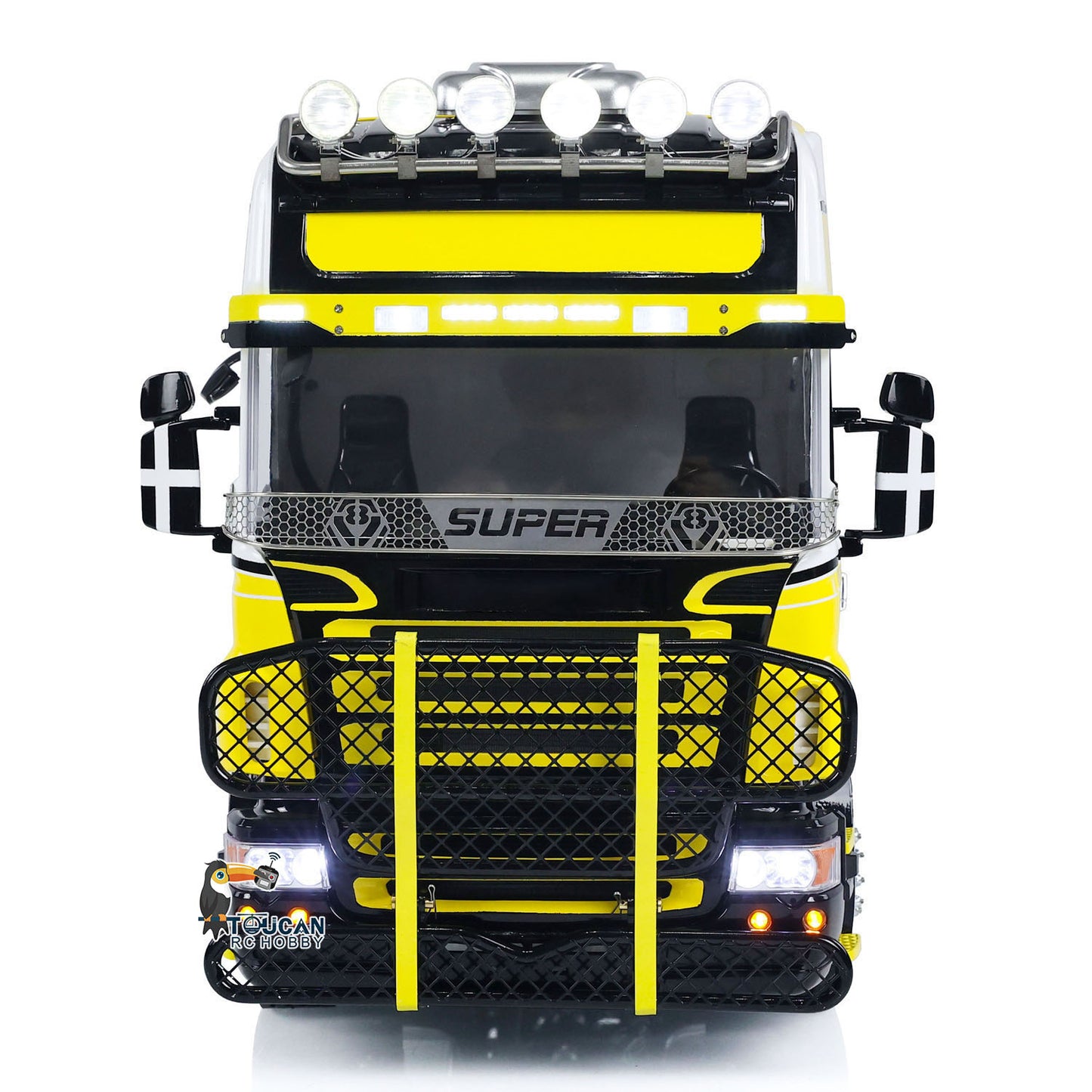 TOUCAN Metal Chassis 1/14 RC Tractor Truck 6x6 RTR Remote Control Car Sound Light