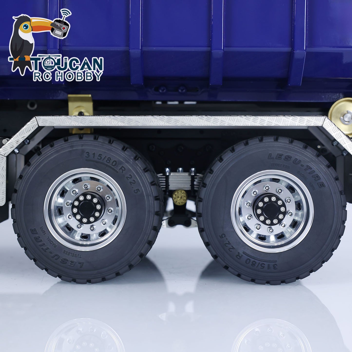 LESU 1/14 Camion à benne basculante RC en métal 8x8 Roll On/Off RTR Full-dump K3363