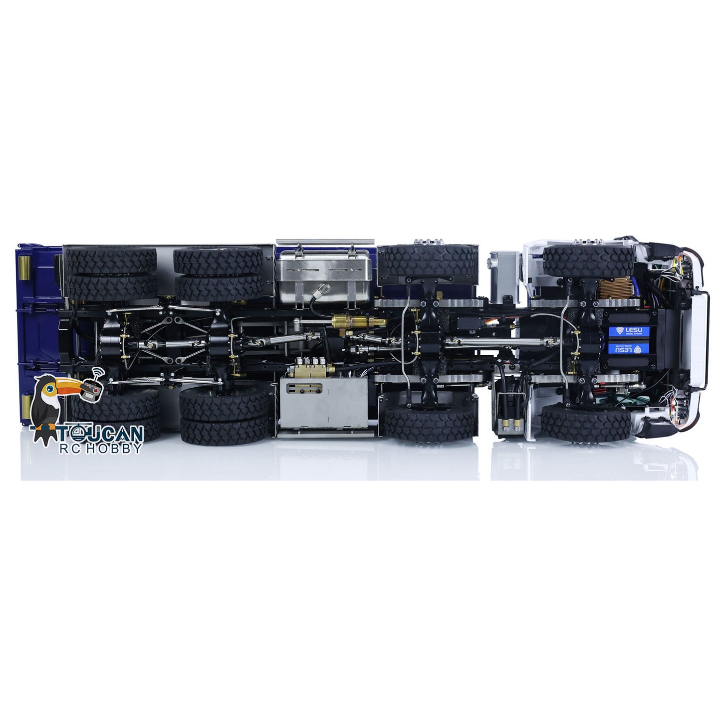 LESU 1/14 Metall RC Muldenkipper 8x8 Roll On/Off RTR Volldump K3363