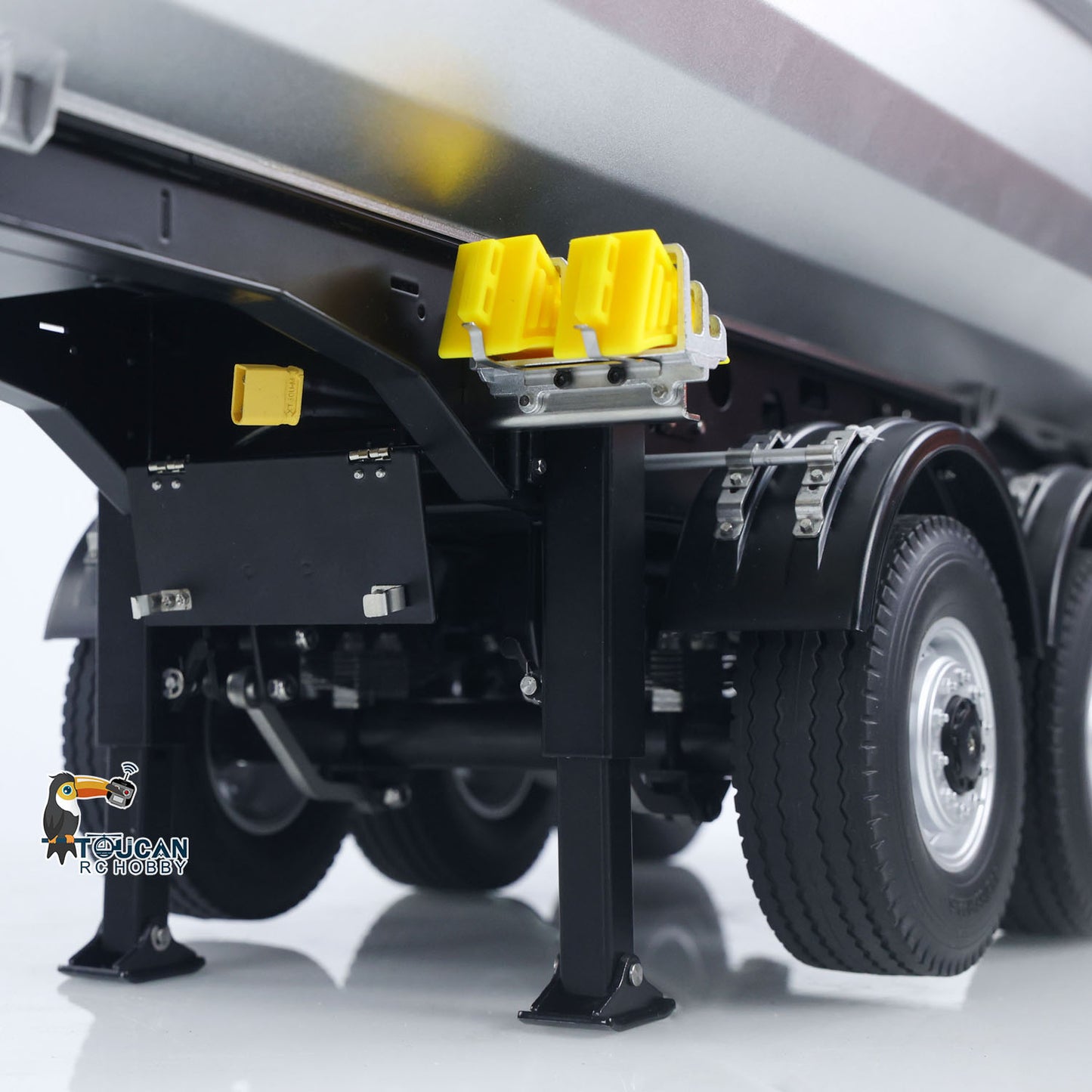 Pre-Order Kabolite 5801 RTR Car 1/14 Scale 4X4 RC Tractor Truck 3Axles AWD With Electric Lifting Hopper Dump Trailer Tipper Battery