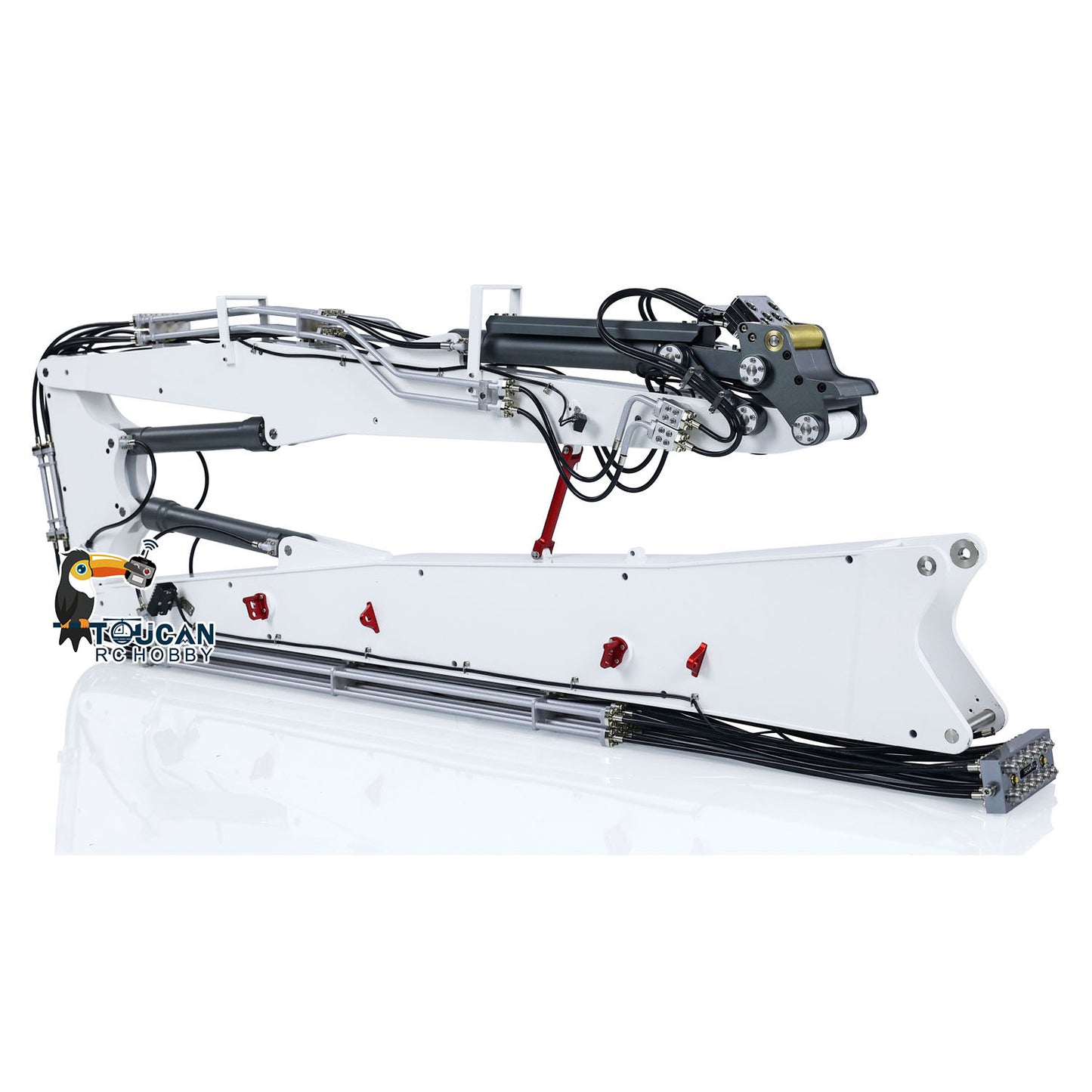 CUT 1/14 K970-300 2 Arme Lackiert Zusammengebaut Hydraulischer RTR RC Bagger Mit PL18EV Lite Sender