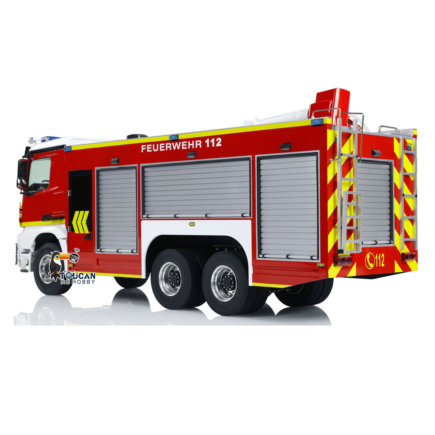 IN STOCK 6x4 1/14 RC Fire Vehicles Metal Chassis Remote Control Fire Fighting Truck Model