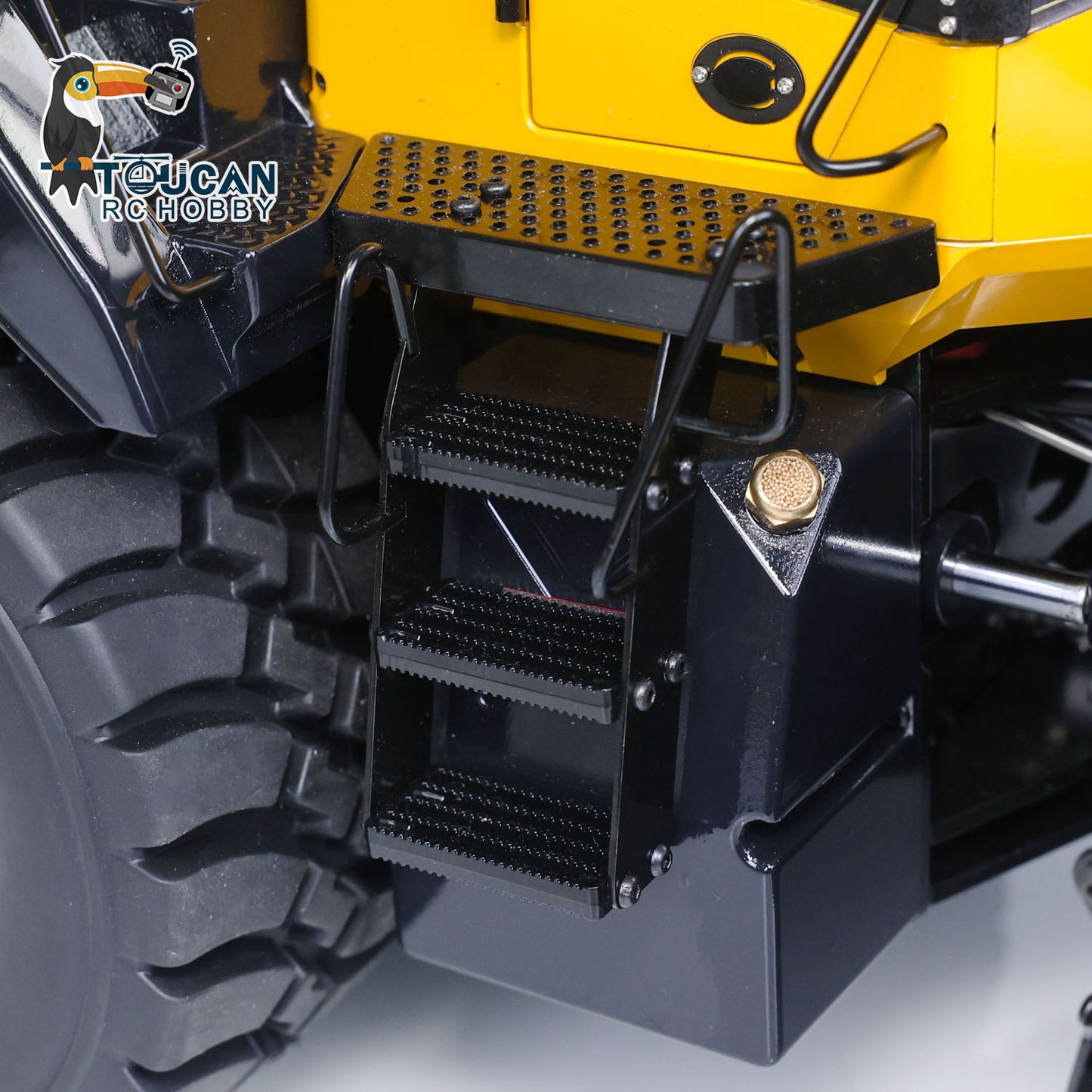 US STOCK Metal 1/14 RC Hydraulic Loader WA480 Heavy Construction Machine Differential Lock Axles Quick Coupler Fork Light Sound ST8