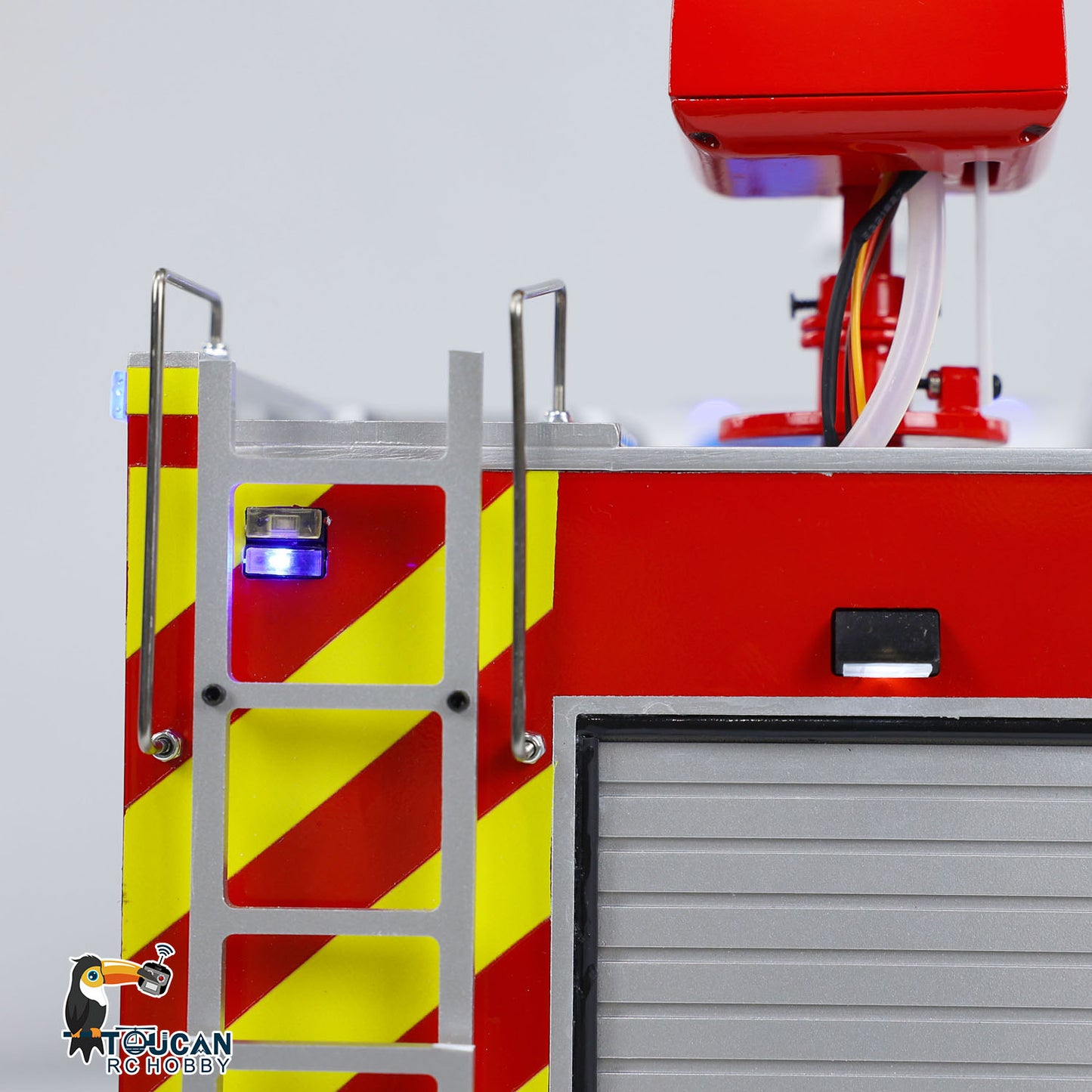 IN STOCK 6x4 1/14 RC Fire Vehicles Metal Chassis Remote Control Fire Fighting Truck Model
