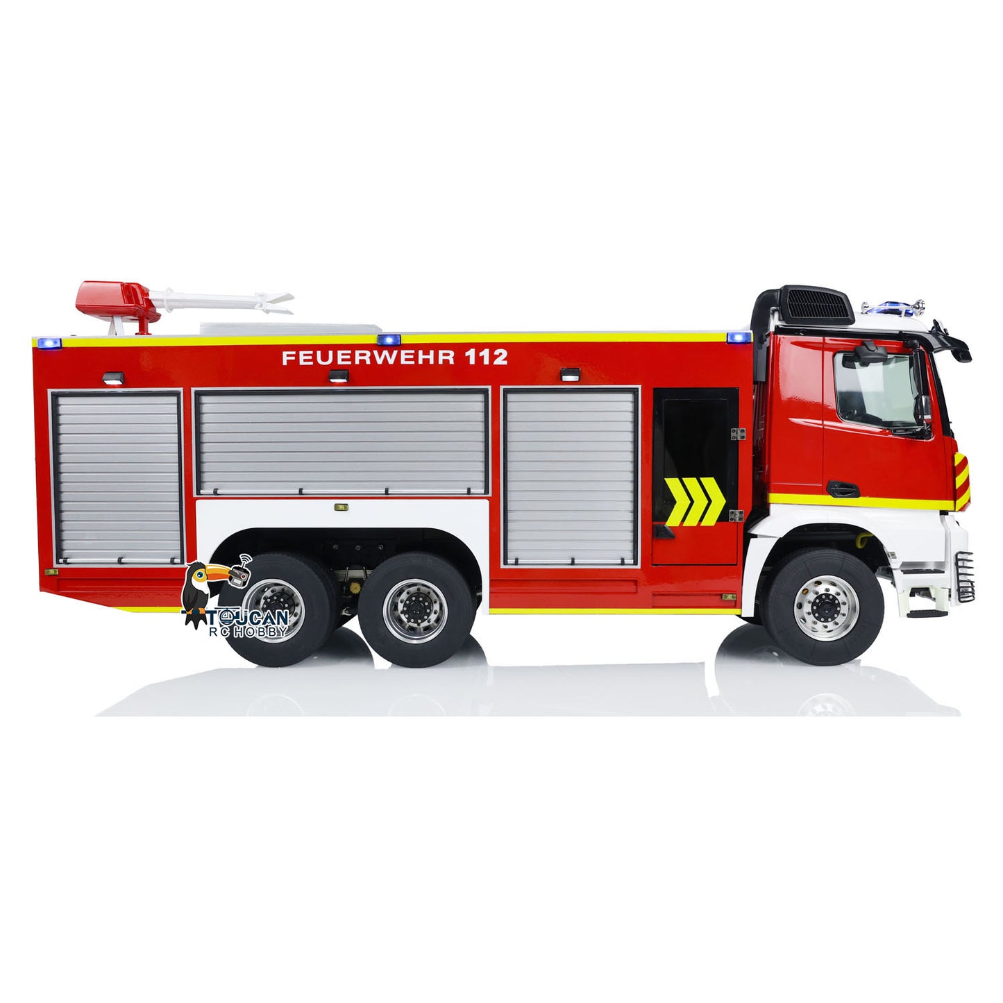 IN STOCK 6x4 1/14 RC Fire Vehicles Metal Chassis Remote Control Fire Fighting Truck Model