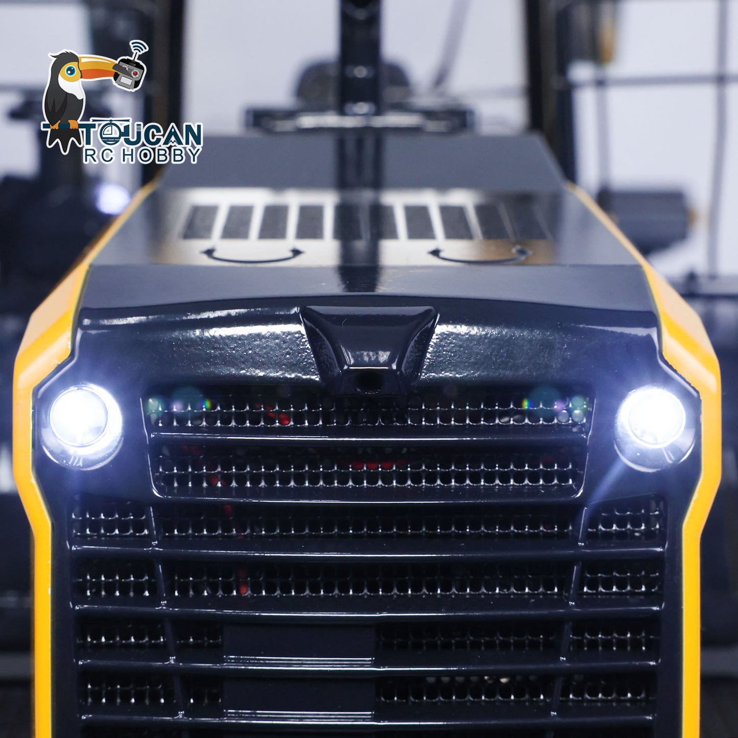 Metal 1/14 RC Hydraulic Loader WA480 Heavy Construction Machine Differential Lock Axles Quick Coupler Fork Light Sound ST8