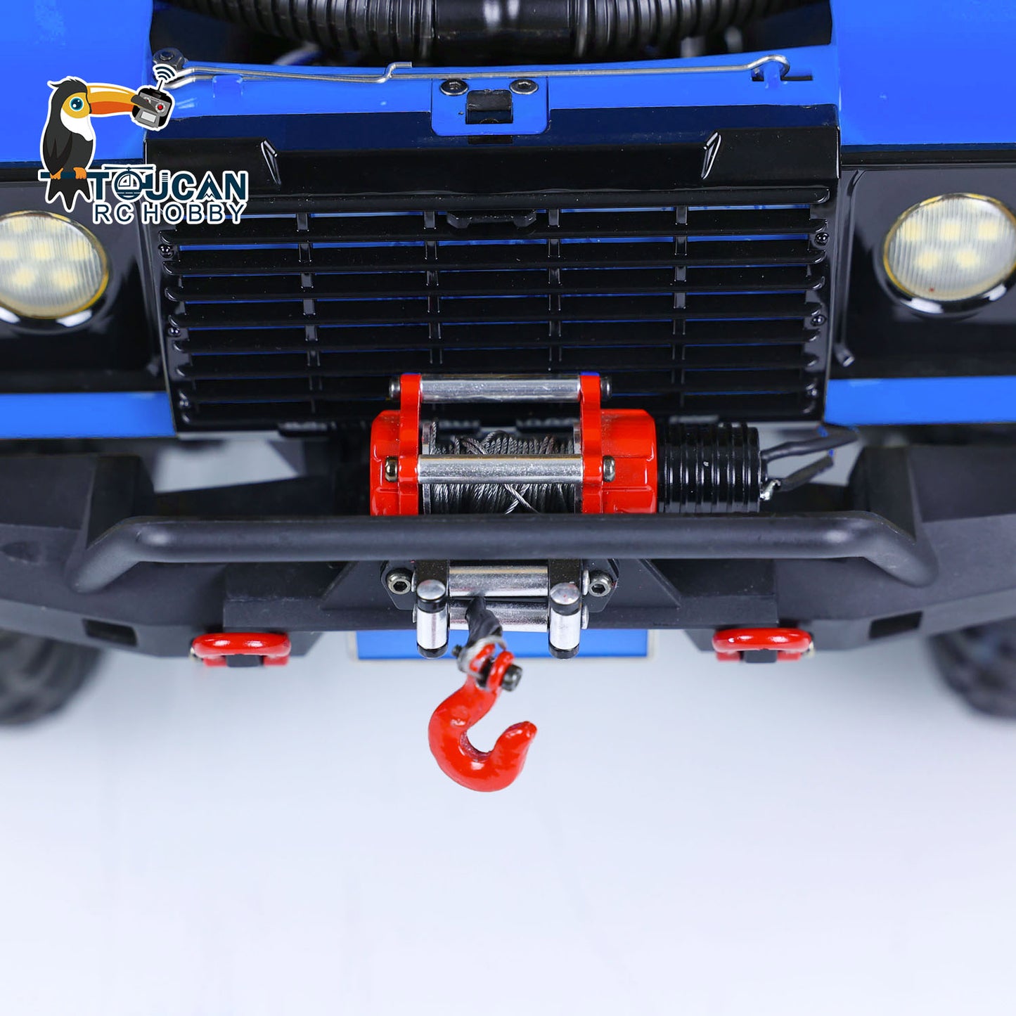 1/10 RC Crawler Car 4x4 Off-road Climbing Vehicle P411 Lights Smoking Winch