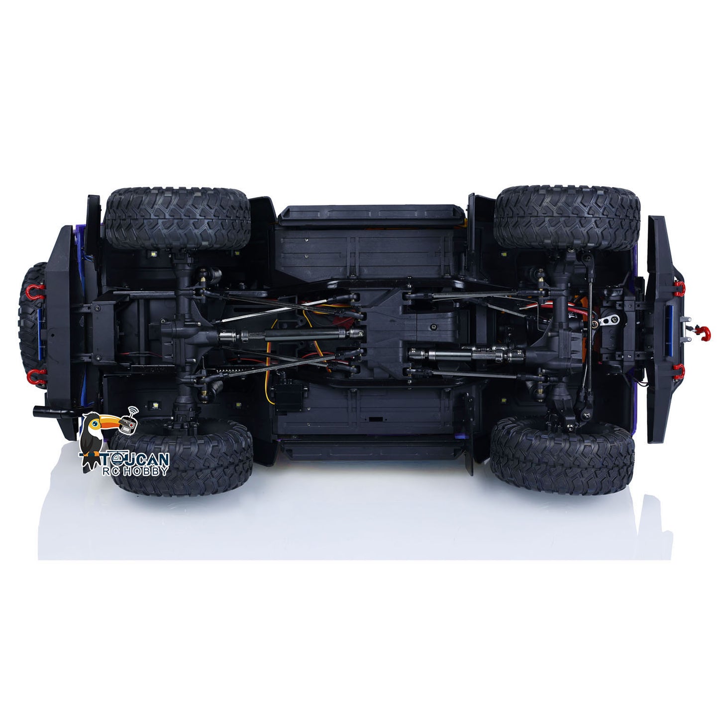 1/10 RC Crawler Car 4x4 Off-road Climbing Vehicle P411 Lights Smoking Winch