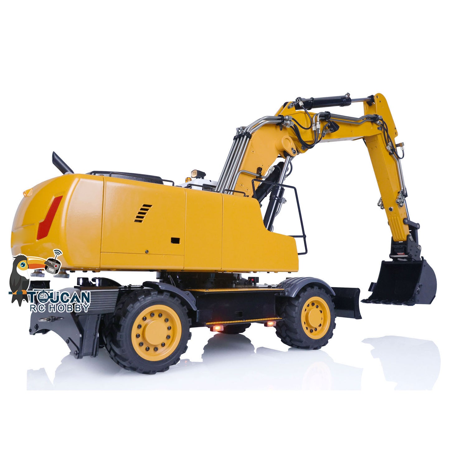 1/14 Wheeled RC Hydraulic Excavator 946-3 PL18EV Radio Controller Digger Ripper Grab