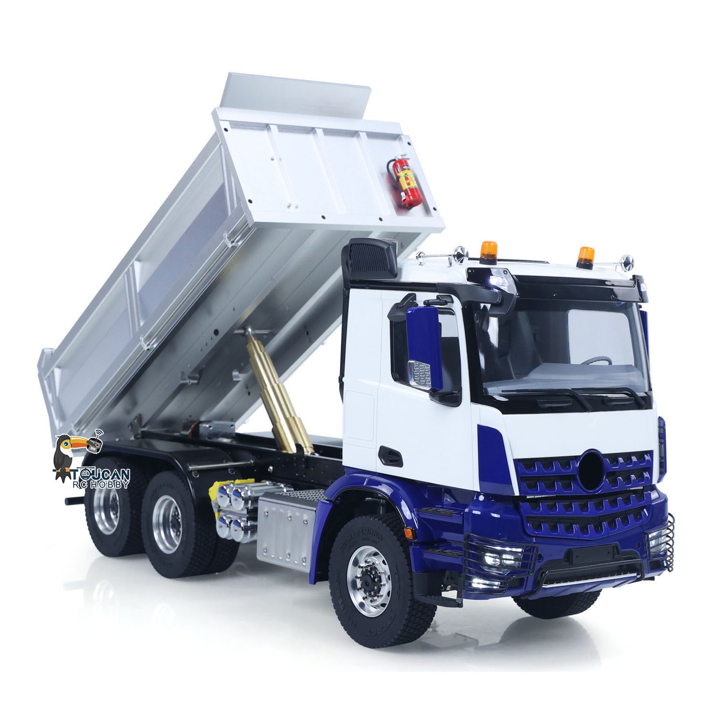 IN STOCK 6x6 Metal Chassis Gearbox 1/14 RC Hydraulic Dump Truck 3348 Radio Controlled Tipper Differential Axle Light Sound HotRC Radio RTR or PNP