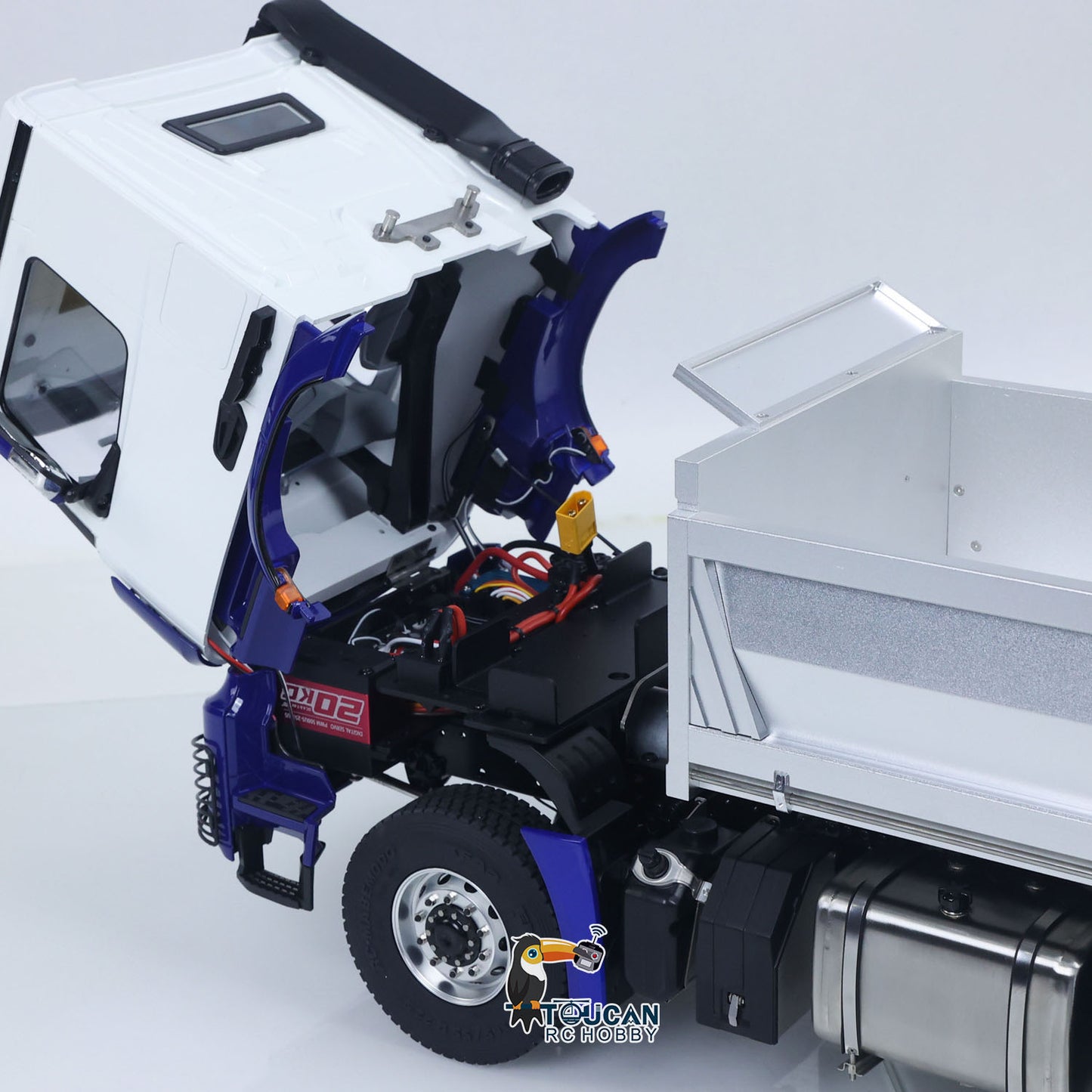 IN STOCK 6x6 Metal Chassis Gearbox 1/14 RC Hydraulic Dump Truck 3348 Radio Controlled Tipper Differential Axle Light Sound HotRC Radio RTR or PNP