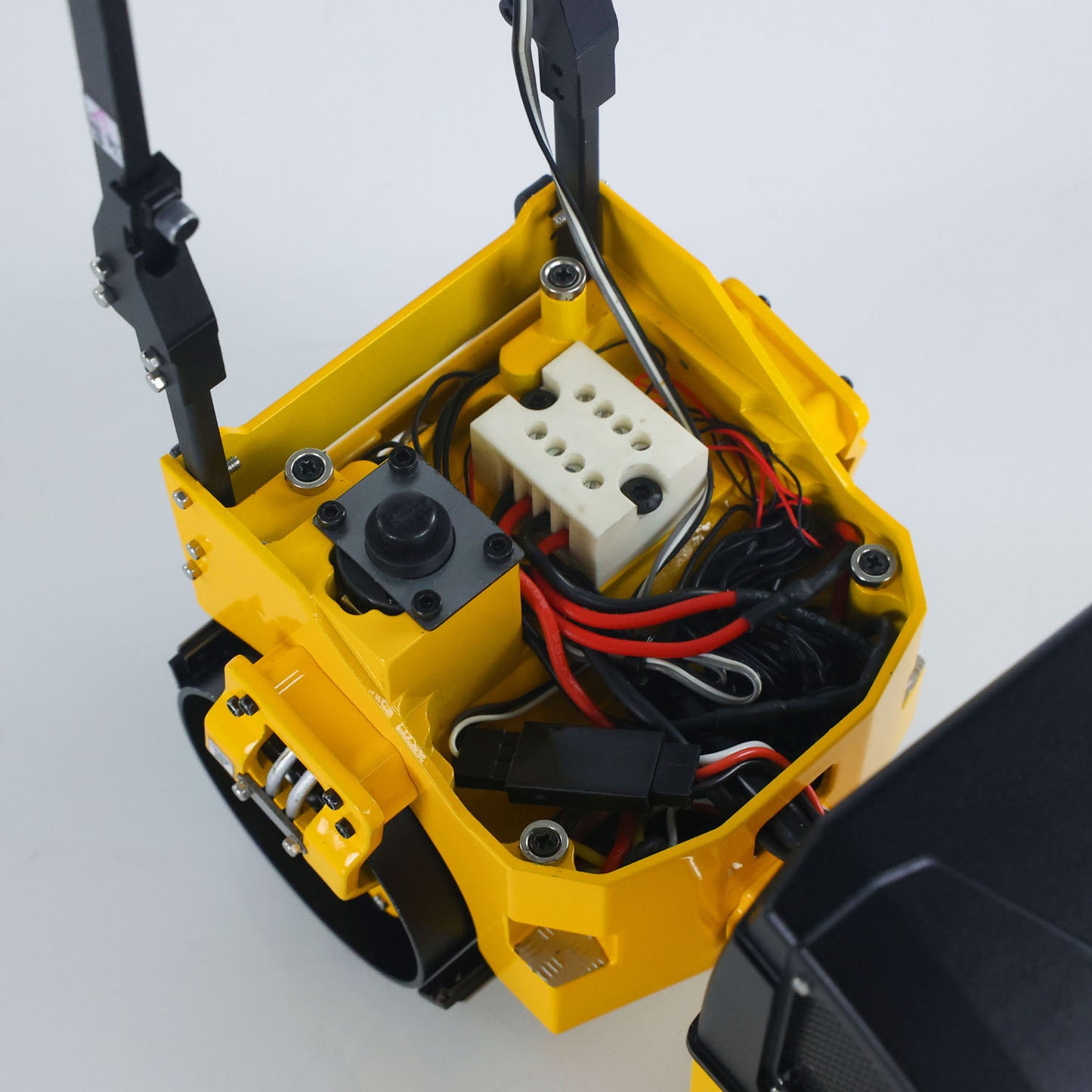 US STOCK 1/14 Metal RC Electric Road Roller BOM BW120AD RTR Remote Control Construction Vehicle Model Flysky ST8 Radio Battery Light System