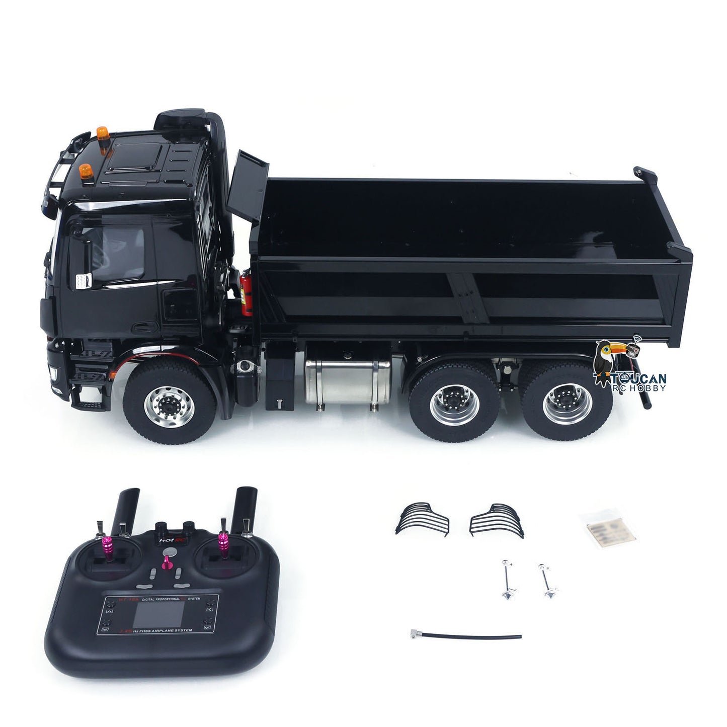 IN STOCK MDMODEL 3348 6x6 Metal Chassis 1/14 RC Hydraulic Dump Truck Remote Control Tipper 2Speed Gearbox Light Sound HotRC Radio RTR or PNP