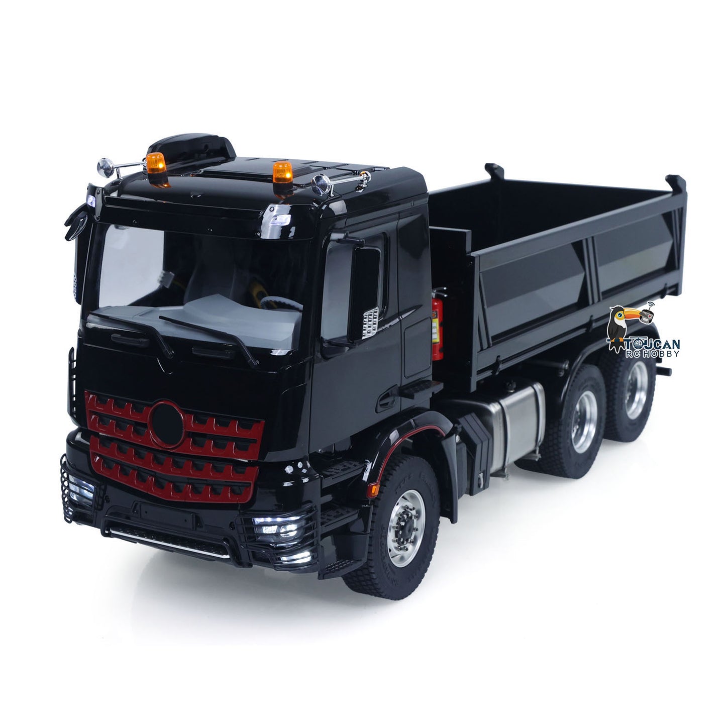 IN STOCK MDMODEL 3348 6x6 Metal Chassis 1/14 RC Hydraulic Dump Truck Remote Control Tipper 2Speed Gearbox Light Sound HotRC Radio RTR or PNP