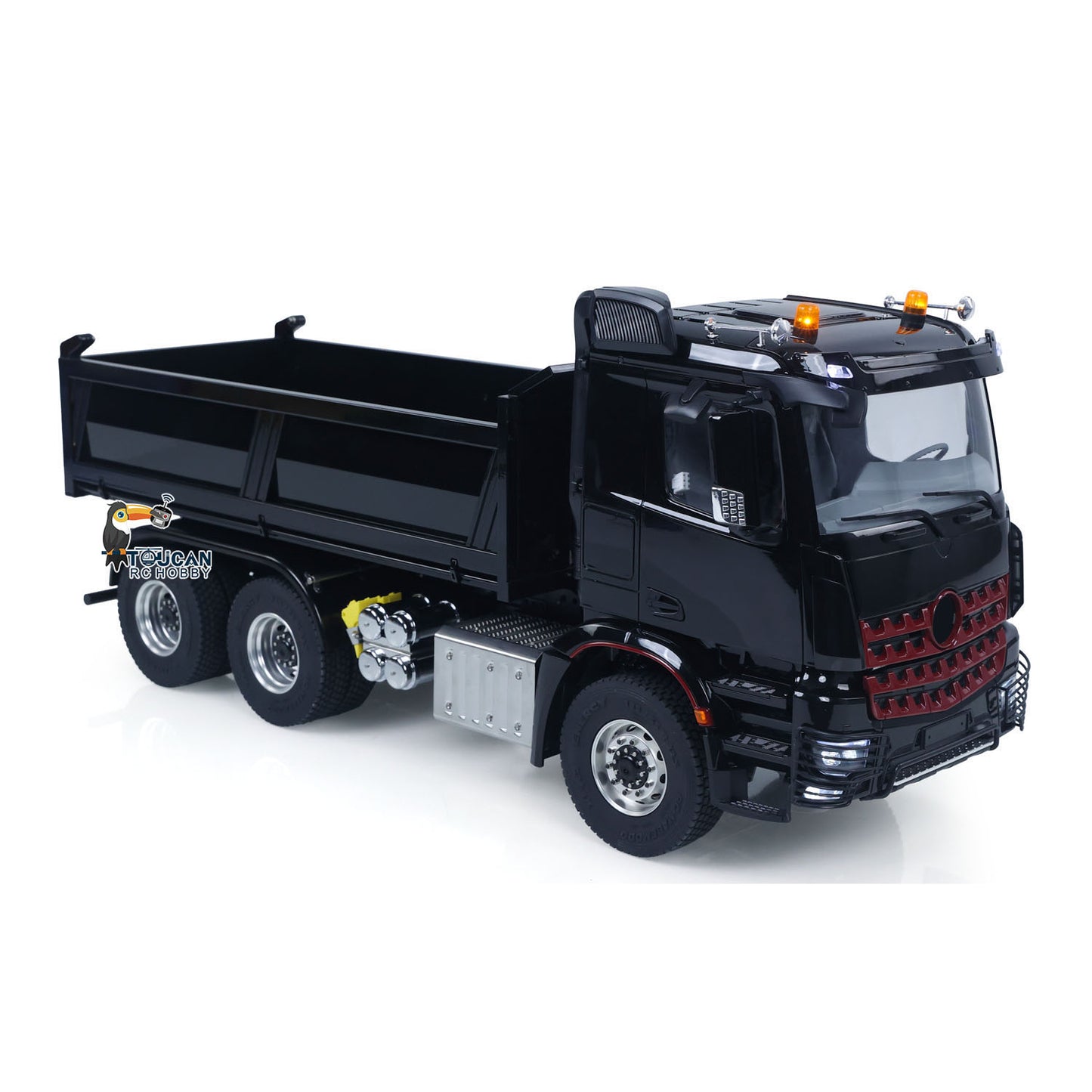IN STOCK MDMODEL 3348 6x6 Metal Chassis 1/14 RC Hydraulic Dump Truck Remote Control Tipper 2Speed Gearbox Light Sound HotRC Radio RTR or PNP