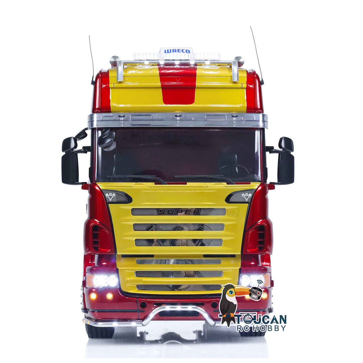 IN STOCK 1/14 6x6 RC Tractor Truck TOUCAN Metal Chassis Remote Control Cars Lights Sounds