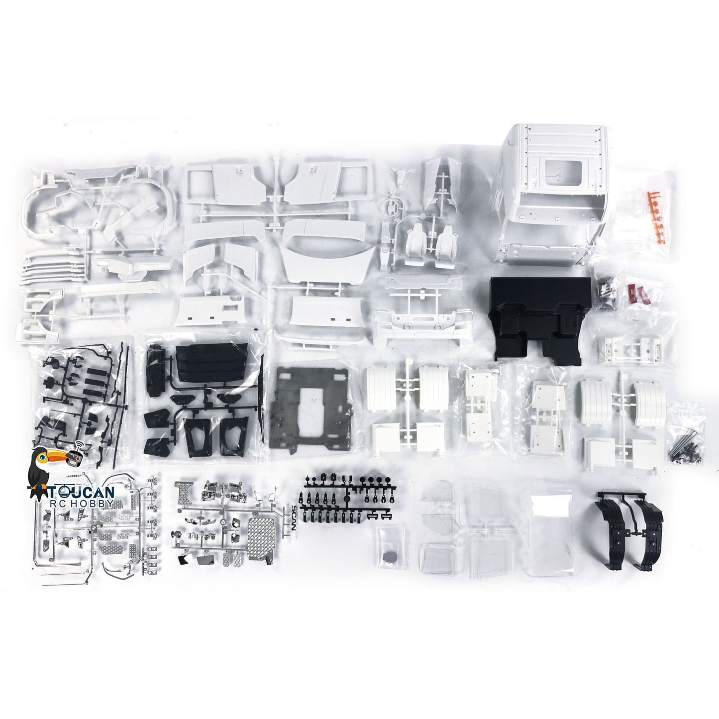 Cabine en plastique 770S avec garde-boue pour camion tracteur RC 1/14 RC Car