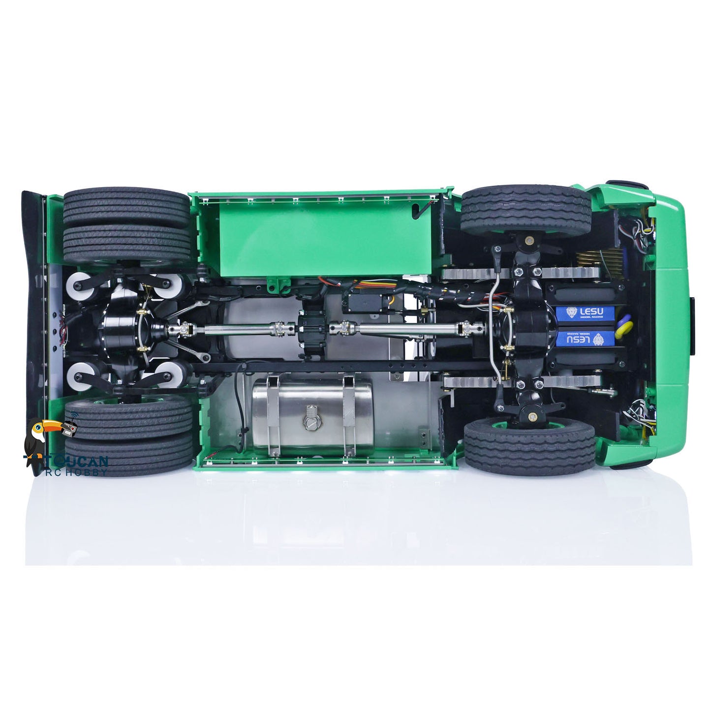 LESU 1/14 4X4 RC Traktor Lkw Metall Chassis Auto