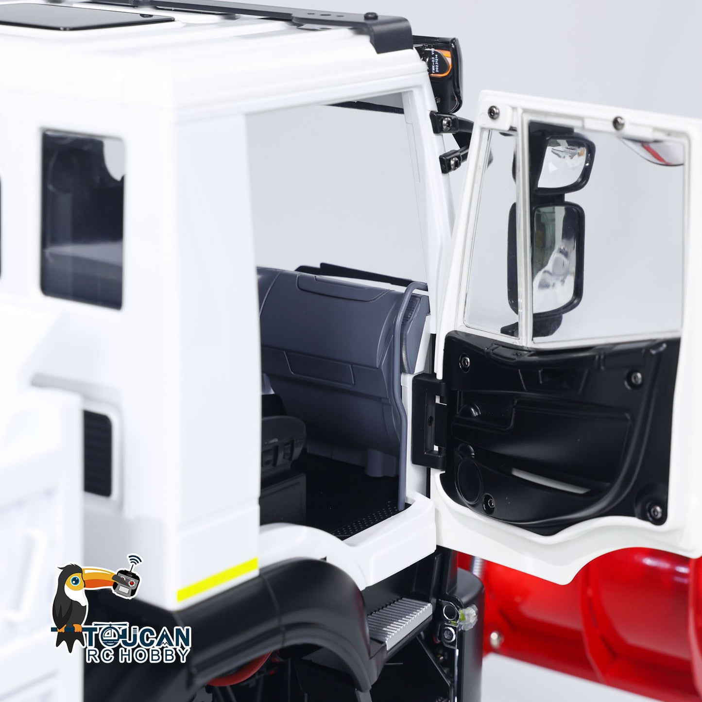 Camion à benne basculante hydraulique 4x4 en métal 1/14 RC / Lame à neige / Projecteur