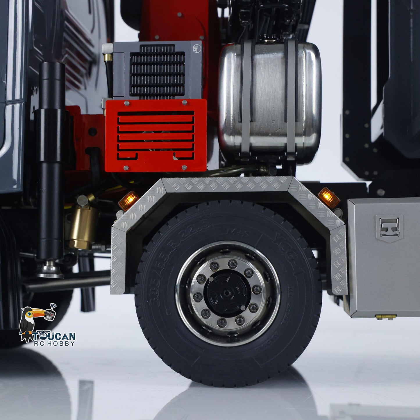 1/14 RC Hydraulic Full Dump Truck Crane 770S Metal 10x10 Roll on off Tipper 3Speed RTR Model Car Frsky XE Radio